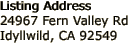 Listing Address